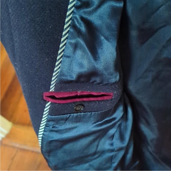 J Crew stadium Wool blend navy coat - 8 - Picture 4 of 5